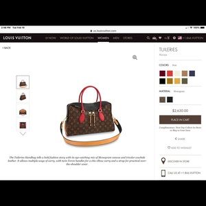 Louis Vuitton Tuileries Handbag!